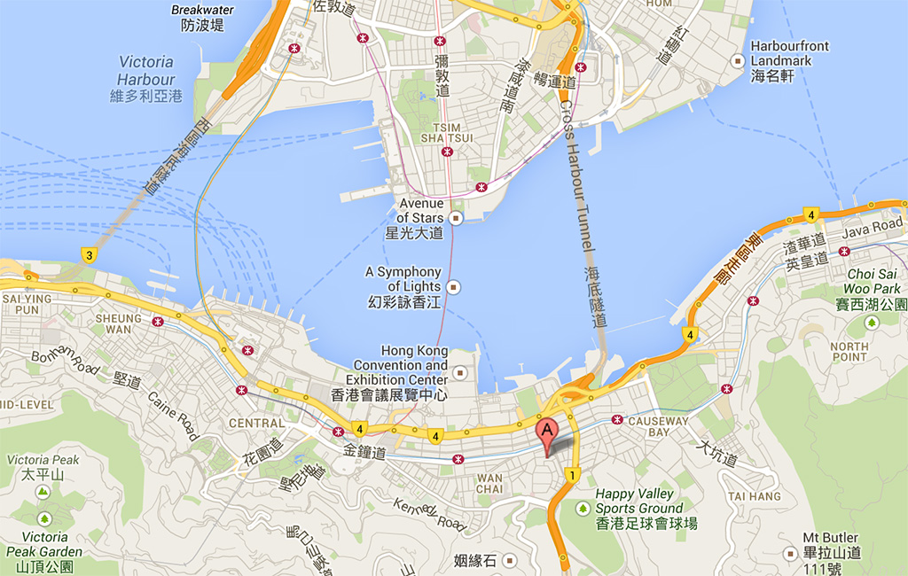 Отель Charterhouse Causeway Bay на карте