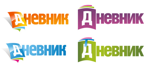Выбираем логотип Дневник.ру - варианты с книжками