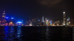 Ночная панорама Гонконга